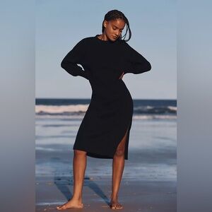 FP Beach Women’s size Large Hatteras Sweater Midi Dress in Black